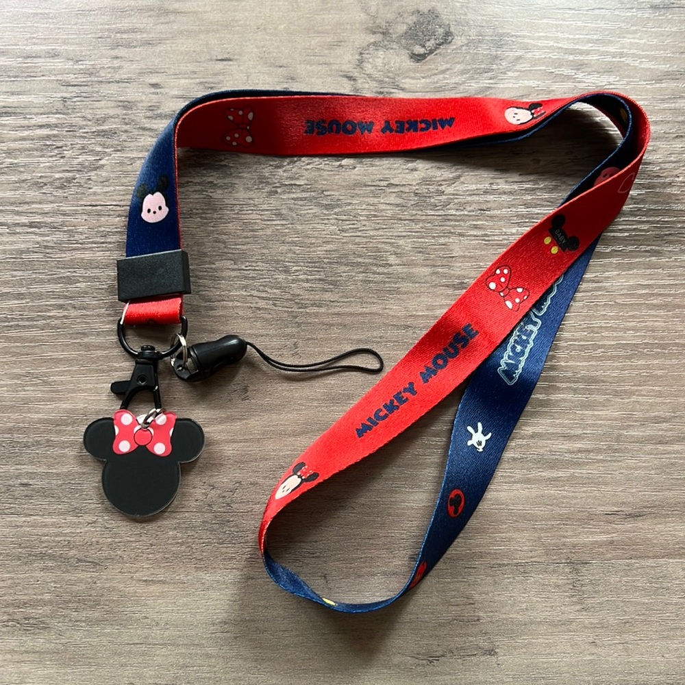 Minnie and Mickey Mouse lanyard